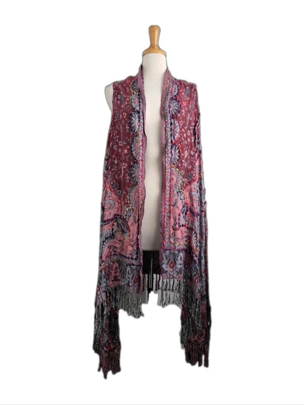 Soft Surroundings Kimono Floral Paisley Women's One Size
